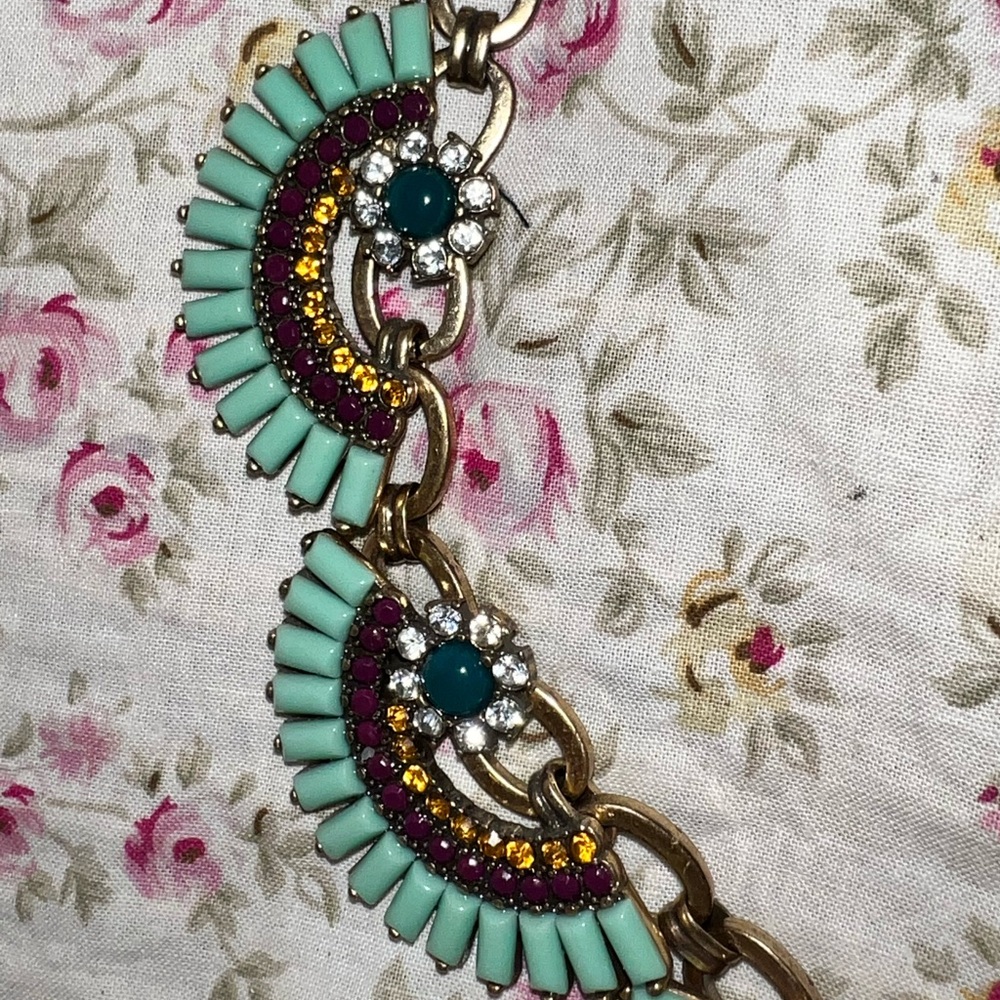 J. Crew Chic Multicolor Statement Necklace - image 2